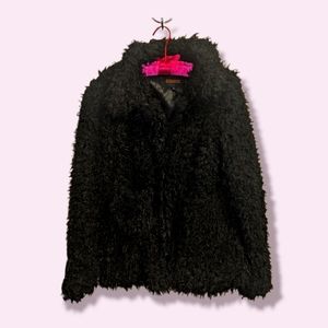Faux Alpaca Curly Fur Coat